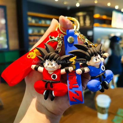 New Anime Dragon Ball Keychain Z Super Saiyan Son Goku Bulma Broly Piccolo Majin Buu Series Car Pendant Keyring Kids Toys Gifts