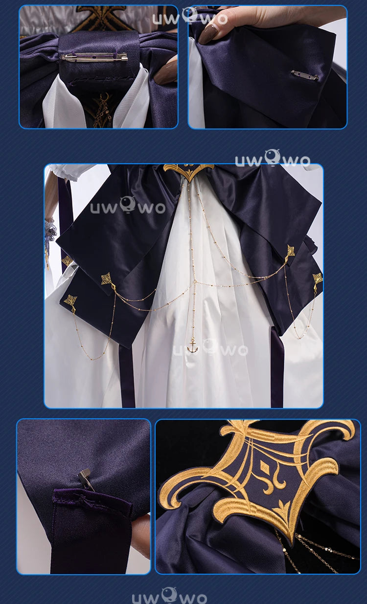 IN STOCK UWOWO Cheshire Cosplay Game Azurr Lanee Cheshire Default Cosplay Costume New outfit Halloween Costume