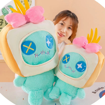 30/60cm Bread Scrump Disney Lilo and Stitch Plush Toys Kawaii Cartoon Stich Pillow Stuffed Doll Plushie Kids Birthday Xmas Gifts