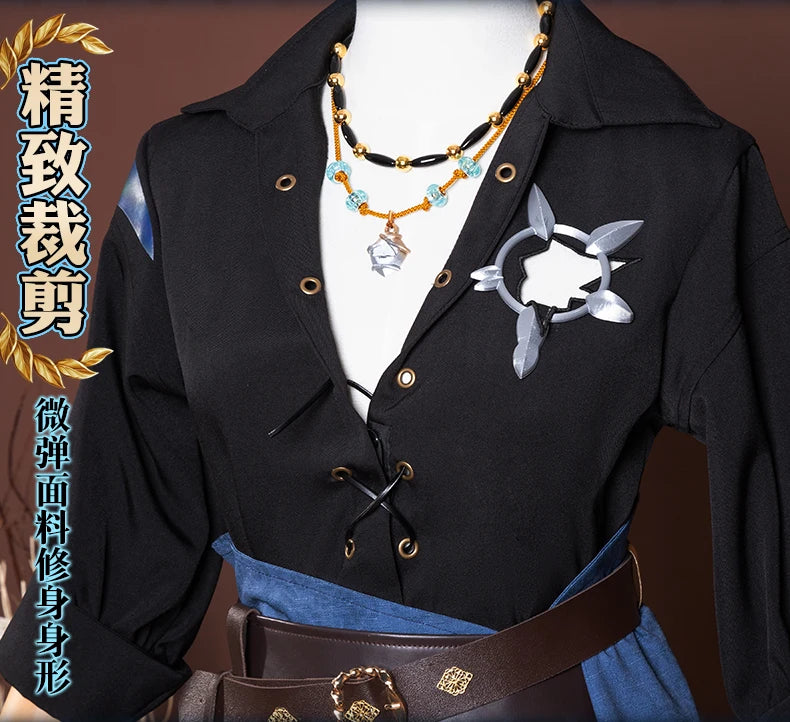 Identity V Clear Rationality Cosplay Costume Wig Composer Frederick Kreiburg Uniform Headwear Halloween for Women Men Carnival