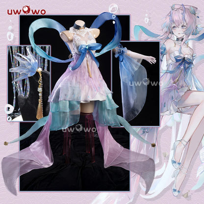 LAST BATCH UWOWO Kokomi Cosplay Game Genshin Impact Fanart Kokomi Dragon Princess Cosplay Costume Dress Halloween Costume