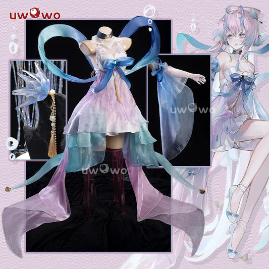 LAST BATCH UWOWO Kokomi Cosplay Game Genshin Impact Fanart Kokomi Dragon Princess Cosplay Costume Dress Halloween Costume