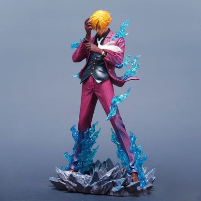 25cm Anime ONE PIECE Sanji PVC Action Figure Statue Desktop Ornament Model Toy Gift