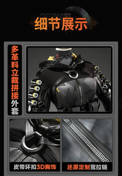 Zenless Zone Zero Orphie Cosplay Costume Wig Uniform Hat Headwear Ear Obol Squad Halloween Party for Women Girls Carnival iCoser