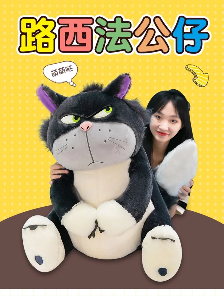Disney Lucifer Plush Cartoon Cute Ugly Cat Doll Sitting In Tokyo Disney Plush Doll Cinderella Colleagues Spoof Doll Kids Gifts