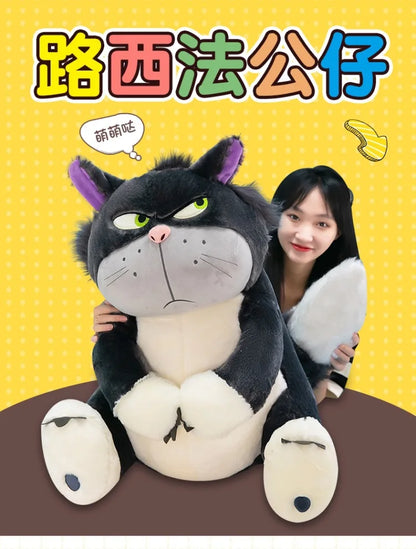 Disney Lucifer Plush Cartoon Cute Ugly Cat Doll Sitting In Tokyo Disney Plush Doll Cinderella Colleagues Spoof Doll Kids Gifts