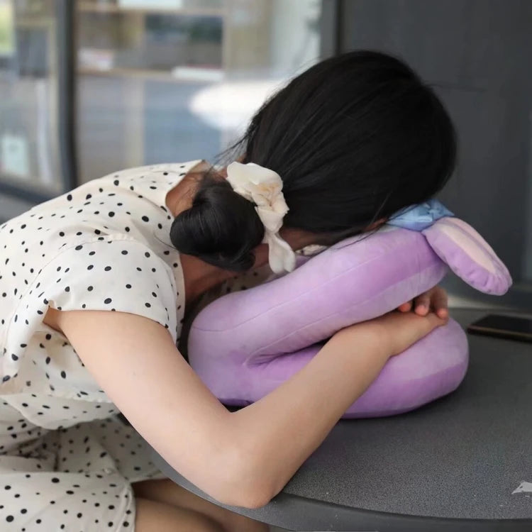 Cute My Melody Kuromi Nap Pillow Lovely Hollow Hand Rests Office Classroom StellaLou Cinnamoroll Pillow Cushion Gifts Washable