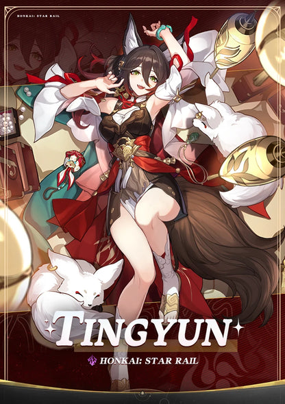 IN STOCK Tingyun Cosplay Game Honkai: Star Rail Cosplay【XS-2XL】DokiDoki-R Women Costume TingYun Shoes Wig Tail Cosplay Plus Size