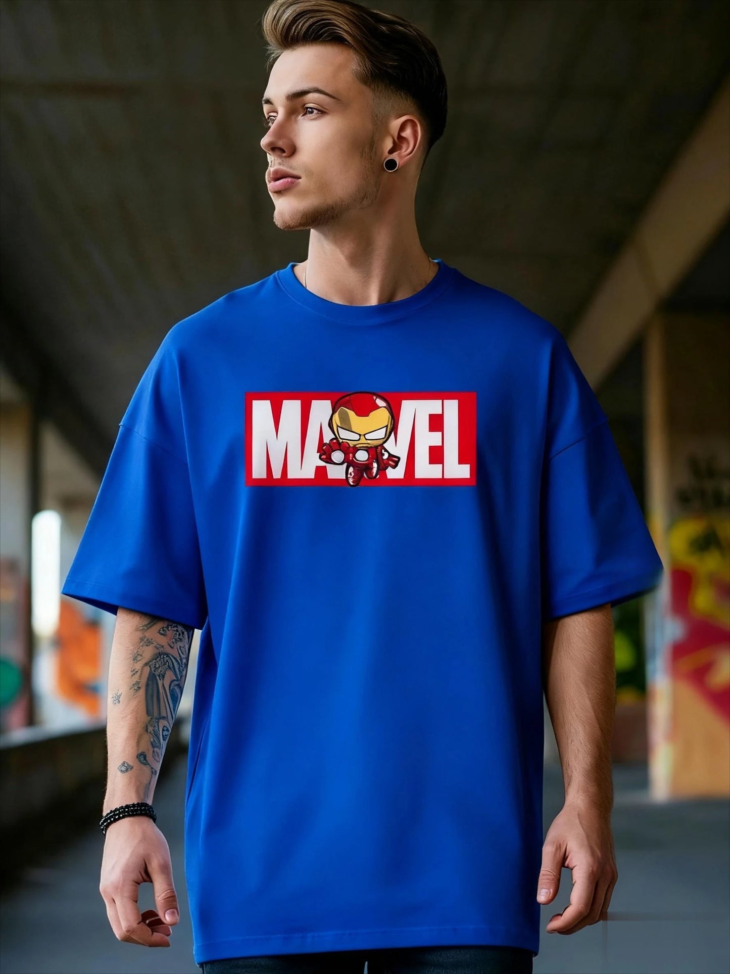 Marvel Iron Man Graphic T Shirt Men Women Loose Fit Short Sleeve Tees Superhero Comic Streetwear Casual Summer Trendy Y2k Tops