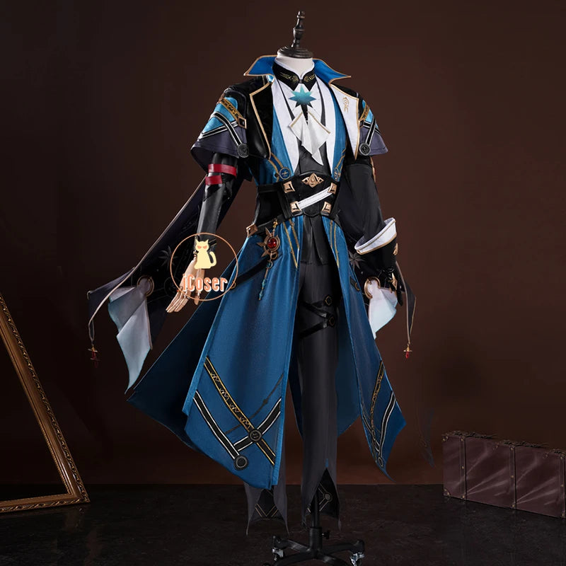 iCoser Honkai Star Rail Anaxa Cosplay Costume Wig Uniform Outfit Anaxagoras Grove of Epiphany Amphoreus Halloween for Women Men
