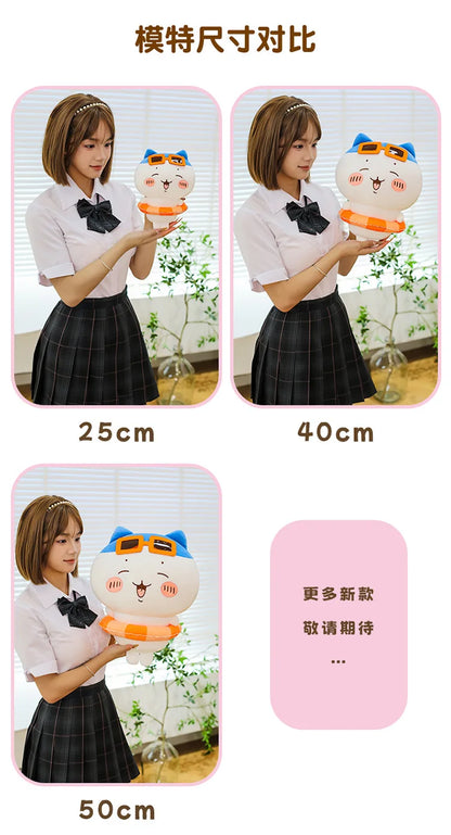 25/35/45cm Big Size Chiikawa Cartoon Anime Plush Stuffed Doll Hachiware Room Decoration Plushies Pillow Ornaments Holiday Gift