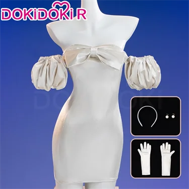 IN STOCK SUA Wig Anime Cosplay Wig Alien Stage DokiDoki Women 35cm Black Short Hair Ear Clips Heat Resiatant Hair Free Wig Cap