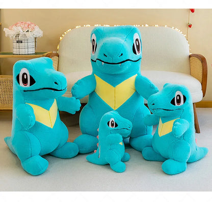80CM Big Size Pokemon Totodile Plushies Waninoko Peluche Cartoon Anime Kawaii Ornament Comfortable Soft Doll Children Toy Gift