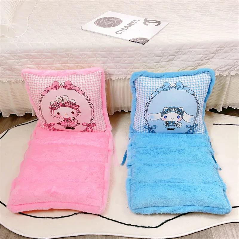 Sanrio Lovely One-piece Seat Cushion Kuromi My Melody Kawaii Japanese Style Sitting Cushion Chair Comfortable Home Decor Girl