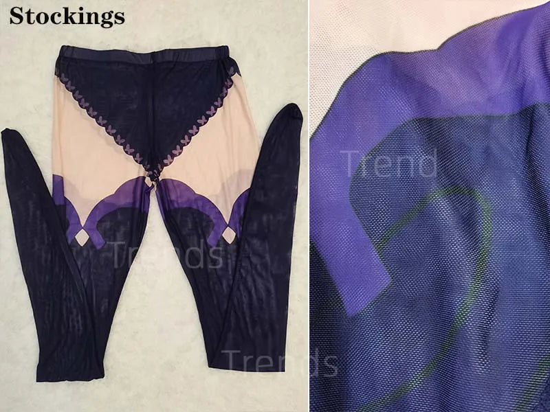 Genshin Impact Raiden Shogun Baal Costume Set Cotton Polyester