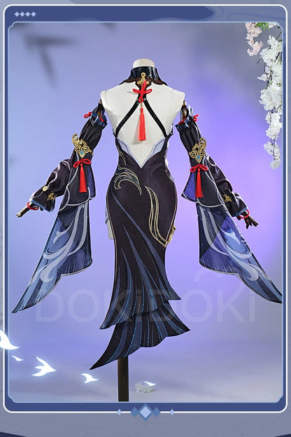 Shenhe Cosplay Costume Game Genshin Impact【XS-3XL】DokiDoki-N Shen He Skin Frostflower Dew Costume Lantern Rite Cosplay Plus Size