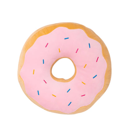 ZU 38cm Sweet Buns Donut Soft Toy Stuffed Cream Doughnut Plush Pillow Simulation Food Sofa Chair Cushion Kids Girl Gift