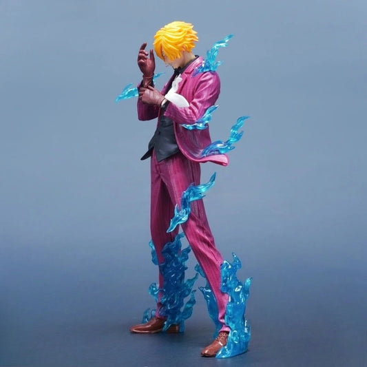 24cm Anime ONE PIECE Sanji PVC Action Figure Statue Desktop Ornament Model Toy Gift