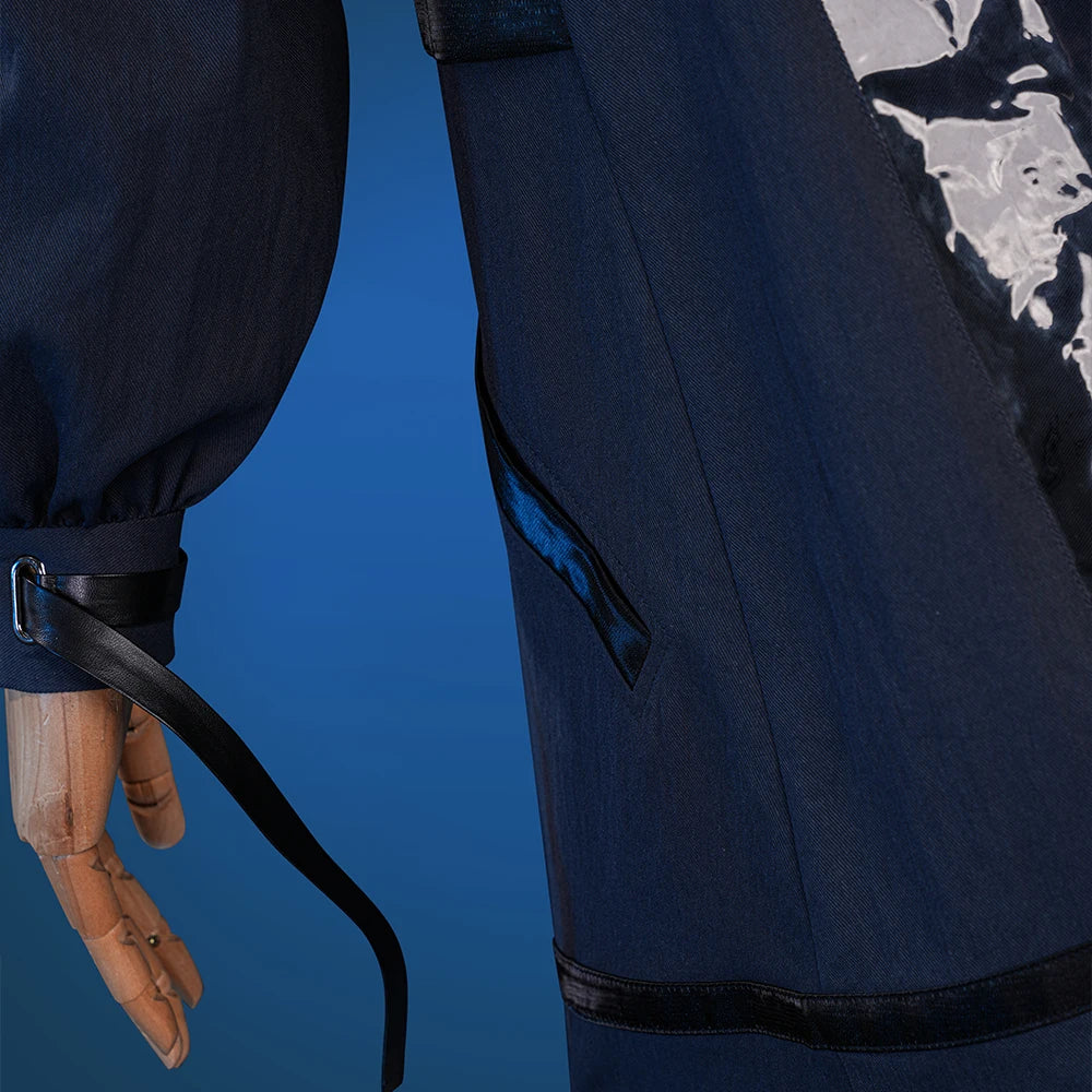 Wuthering Waves Chisa Cosplay Costume Wig Jacket Uniform Headwear Tattoo Sticker Socks Halloween Party for Women Girls Accessory