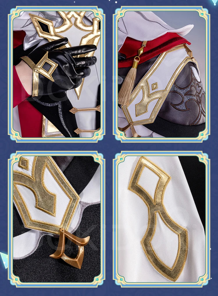 IN STOCK Dahlia Cosplay Costume Game Genshin Impact【S-2XL】DokiDoki-R Mondstadt Dahlia Hat Men Halloween Costume Plus Size