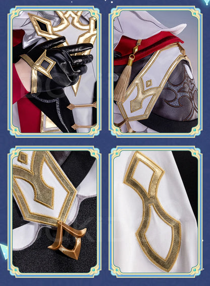 IN STOCK Dahlia Cosplay Costume Game Genshin Impact【S-2XL】DokiDoki-R Mondstadt Dahlia Hat Men Halloween Costume Plus Size