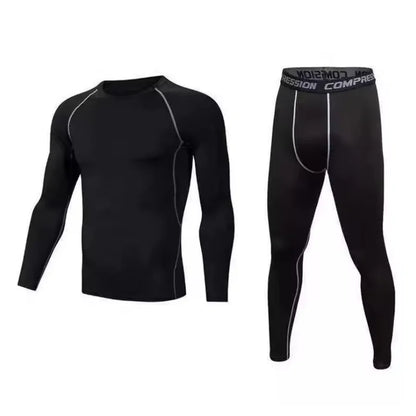 Kids’ Sportswear Thermal Underwear Quick Dry Compression Clothes for Soccer Basketball Boys - Beige / 28