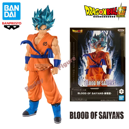 Banpresto Blood of Saiyans Son Goku 18cm PVC Figure - 1-Son Blue Hair