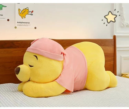 35CM-80CM New Disney Winnie The Pooh Plush Toy Cute Cartoon Bear Stuffed Doll Soft Anime Pillow Kawaii Souvenir Birthday Gift