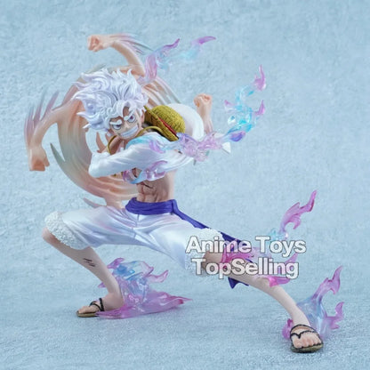 19cm/7.48in Anime One Piece Figure Nika Luffy Action Figures Luffy Arm can rotate Pvc Statue Collection Model Toys for Gifts