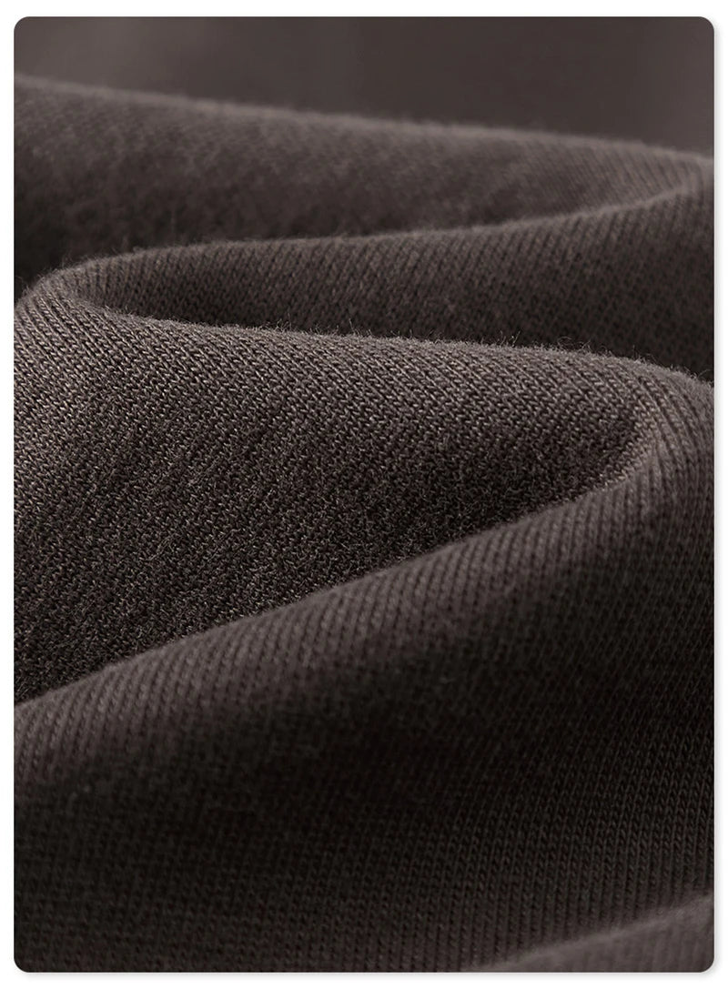 ZODF New 2025 Autumn Men's 445GSM Sweatpants Unisex High Street Soft Knitted Straight Pants Brand Streetwears Tracksuits HY0382