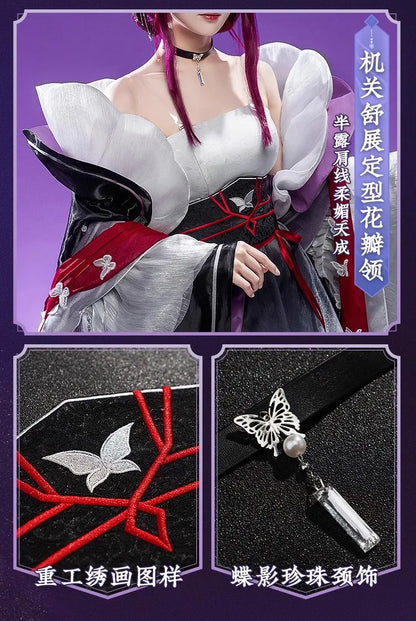 Honkai Star Rail Kafka Cosplay Costume Wig Uniform Headwear Stellaron Hunters Astral Express Halloween Party Women Grils Props