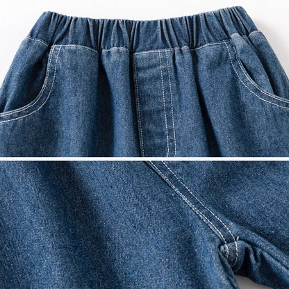 Toddler Boy Denim Shorts 1 to 2 3 4 5 6 7 Years 2024 Blue Kids Girl Jeans Shorts Black Soft Cotton Children Short Pants Clothing