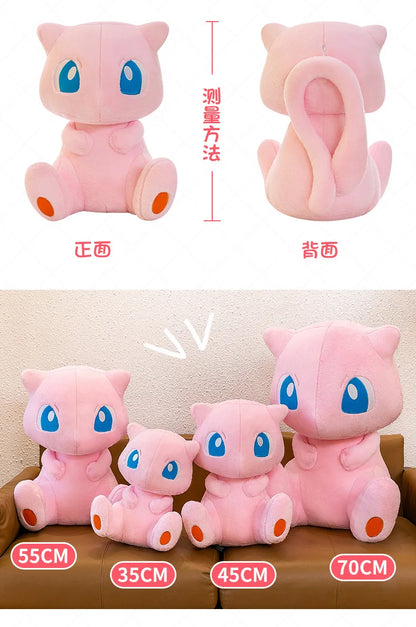 45/55cm Big Size Pokemon Mew Cartoon Anime Plush Stuffed Doll Room Decoration Plushies Pillow Peluche Ornaments Children's Gifts