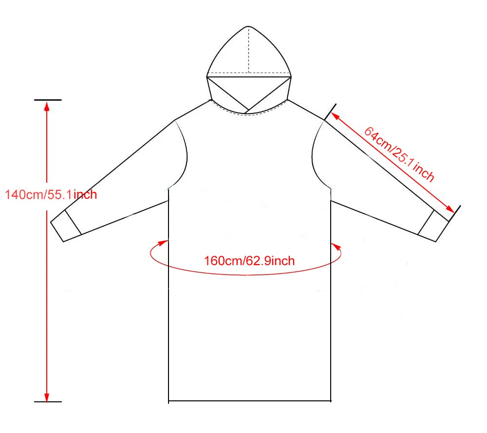 Women Hoodies Autumn Winter Extra Long Oversized Loungewear Clothes Couple Hoody Pajamas Warm Blanket Hoodie Plush Men Homewear