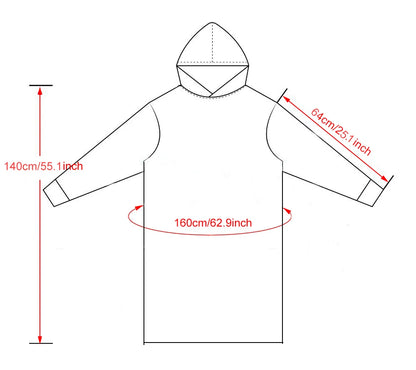 Women Hoodies Autumn Winter Extra Long Oversized Loungewear Clothes Couple Hoody Pajamas Warm Blanket Hoodie Plush Men Homewear