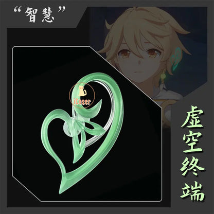 Genshin Impact Sumeru Akasha Terminal Cosplay The Greater Lord Rukkhadevata Void Terminal Earring Luminous Nahida Prop Accessory
