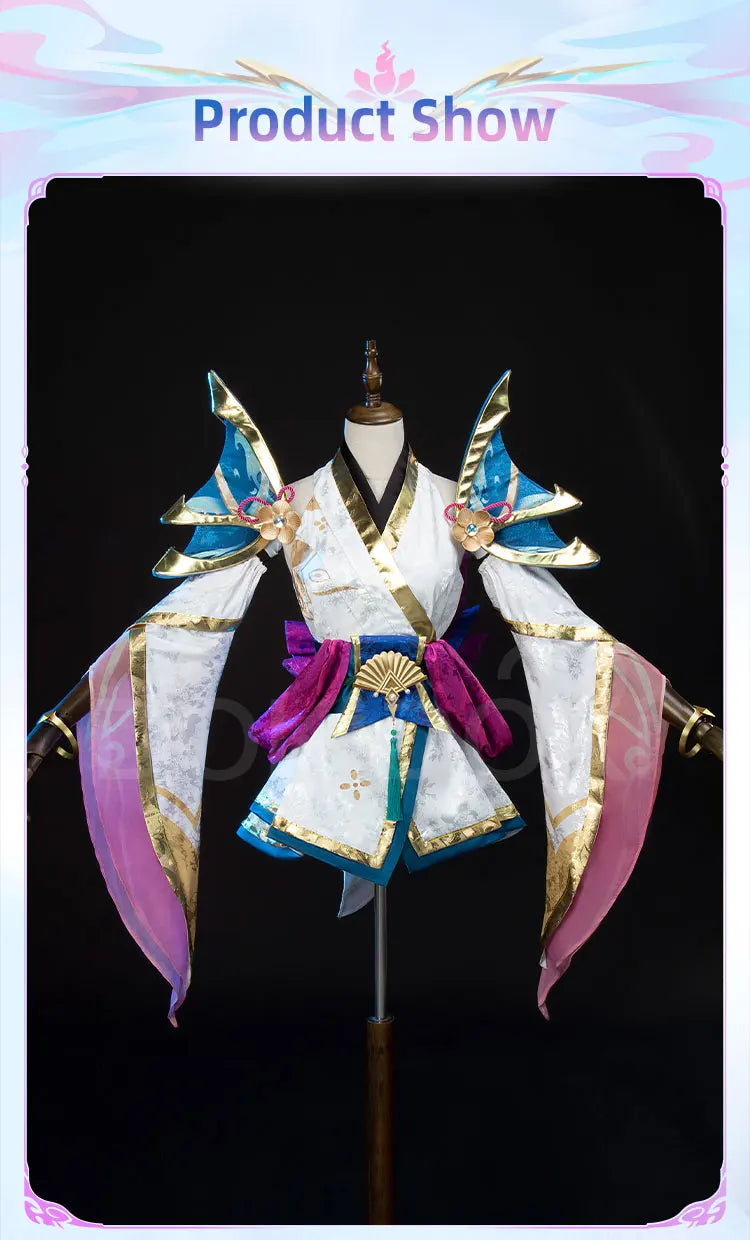 Lux Luxannaa Cosplay Costume Game DokiDoki-R Women Spirit Blossom Costume Lux Cosplay Dress Halloween