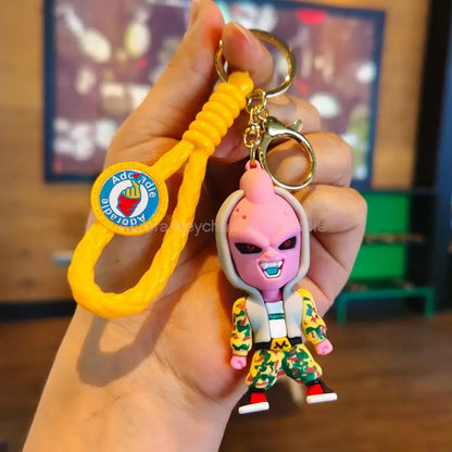 New Anime Dragon Ball Keychain Z Super Saiyan Son Goku Bulma Broly Piccolo Majin Buu Series Car Pendant Keyring Kids Toys Gifts