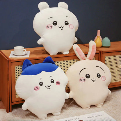Very Soft Chiikawa Hachiware Usagi Back Cushion Big Size Cuddly Pillow Cartoon Stuffed Anime Sofa Bed Cushion Home Decor Gifts