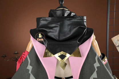 Genshin Impact Jahoda Cosplay Costume Wig Uniform Cloak Hat Glasses Headwear Outfit Halloween Party for Women Girls Props iCoser