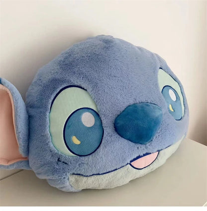 Comfortable Stitch Back Cushion Cuddly Throw Pillow Stuffed Anime Cushion Headrest Car Home Decor Sofa Bed Birthday Gifts