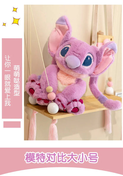 30/45/60/80CM Big Size Disney Stitch Cartoon Anime Plush Stuffed Doll Room Decoration Peluche Pillow  Plushies Ornaments Gifts