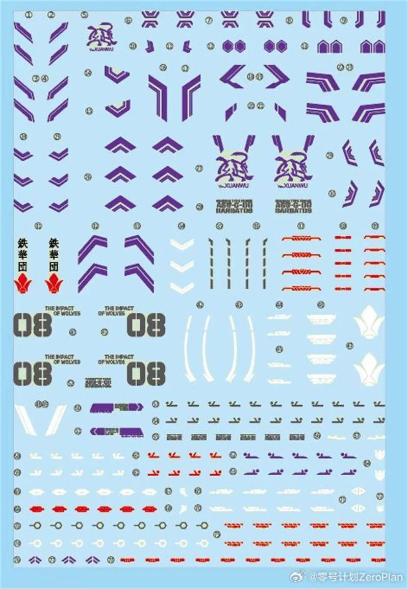 ZERO PLAN Barbatos Giant Claw MGSD HG Model Parts Package Assembly Model Kit Accessory Toys