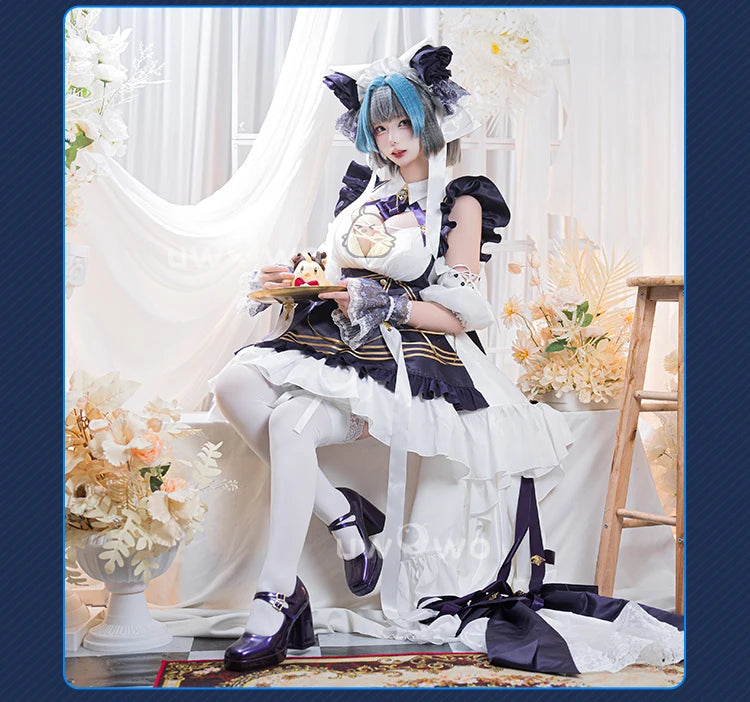 IN STOCK UWOWO Cheshire Cosplay Game Azurr Lanee Cheshire Default Cosplay Costume New outfit Halloween Costume