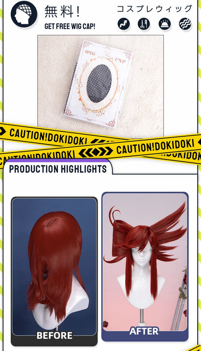 Tamsy Amo Riyo Wig Anime Gachiakuta DokiDoki Men 100cm Long Hair Amo Empool Caines Tamsy Cosplay Heat Resistant Wig Free Cap