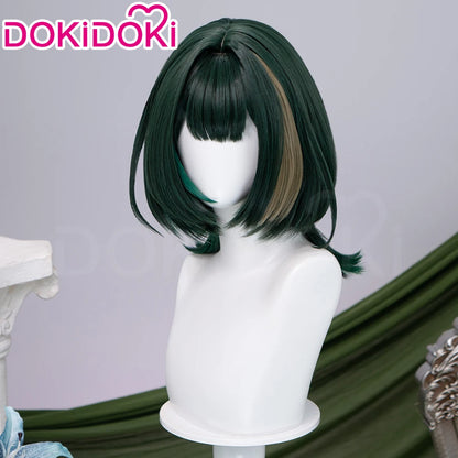 IN STOCK Ineffa Nefer Jahoda Flins Wig Game Genshin Impact DokiDoki Men Gradient Deying Hair Flins Cosplay Free Cap Halloween