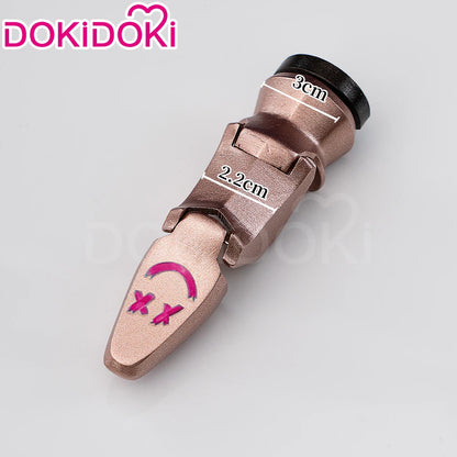 IN STOCK Jinxx Wig Game DokiDoki-R Women 38cm Hair Jinxx Cosplay Mask Tattoo Necklace Nails Bun Wig Luminous Ball Free Cap