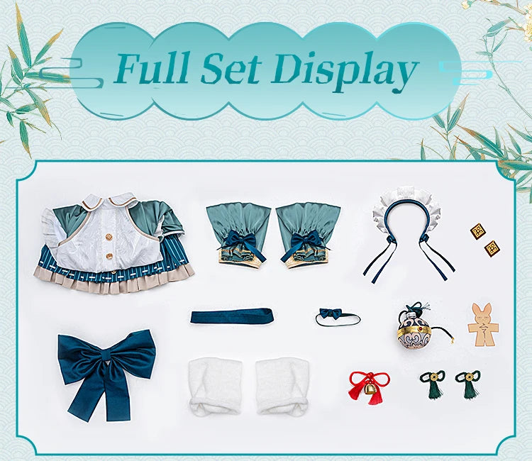 Huohuo Cosplay Costume Game Honkai: Star Rail DokiDoki-R Honkai Women Cute Maid Costume Huo Huo Cosplay Tail Christmas