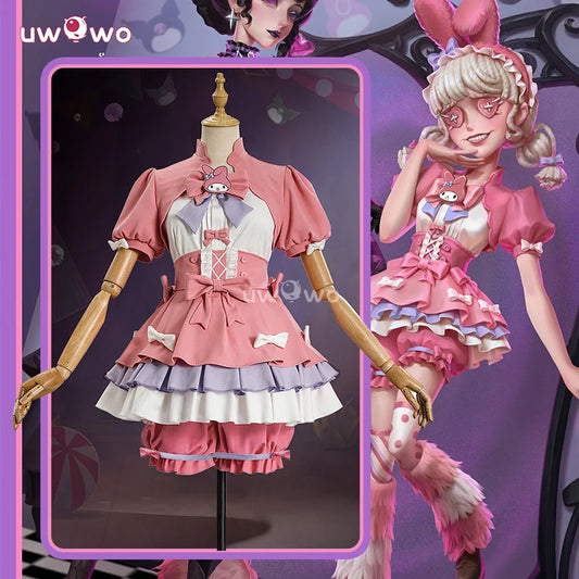 UWOWO Collab series: Game Identity Crossover II Cheerleader Cosplay Costume Pink Costume