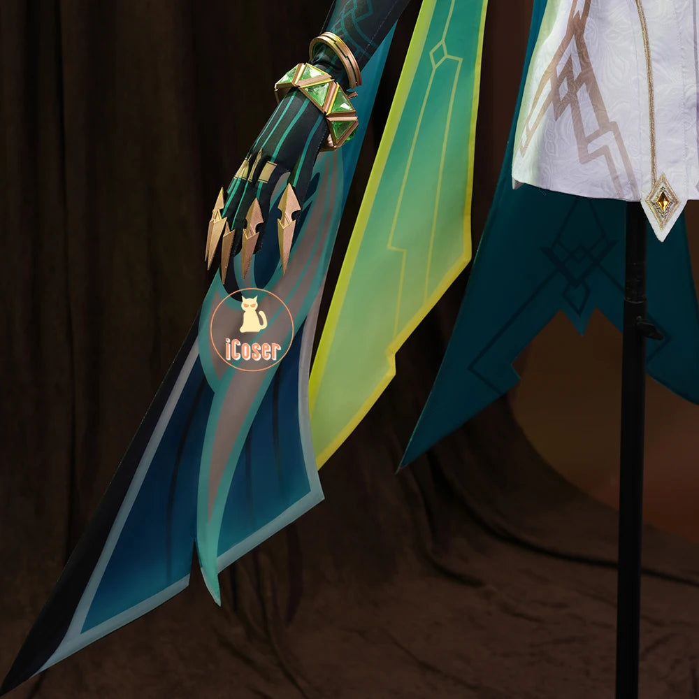 Genshin Impact Nefer Cosplay Costume Wig Dress Uniform Outfit Headwear Carnival Halloween Party for Women Girls Accessory iCoser